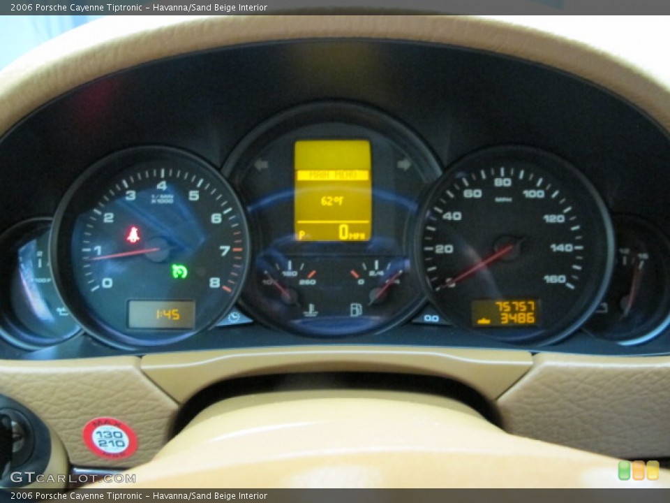 Havanna/Sand Beige Interior Gauges for the 2006 Porsche Cayenne Tiptronic #76258286