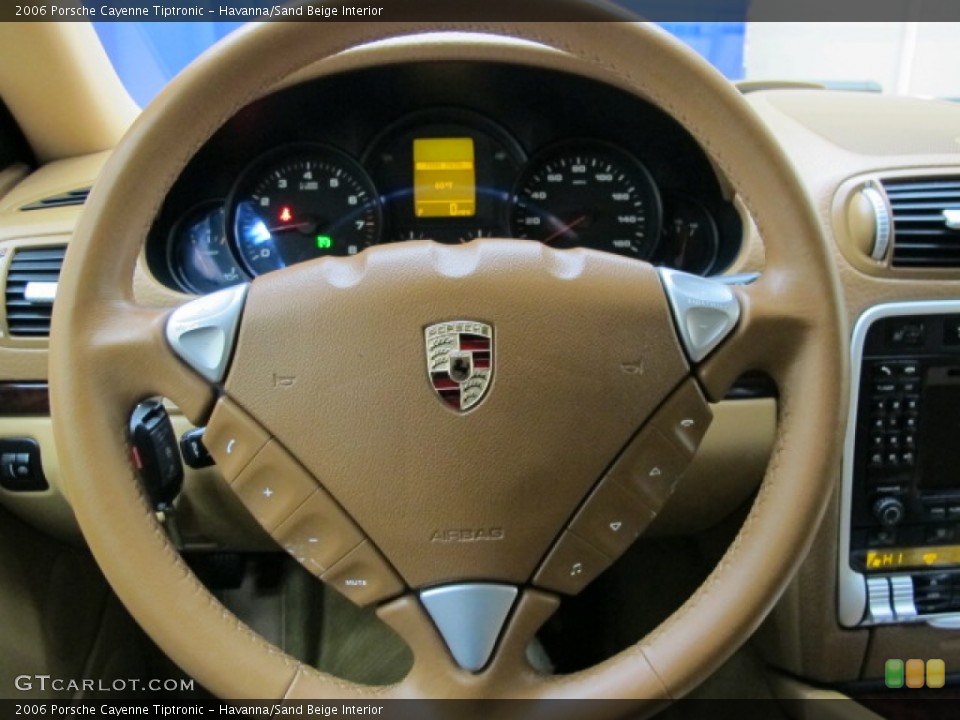 Havanna/Sand Beige Interior Steering Wheel for the 2006 Porsche Cayenne Tiptronic #76258360
