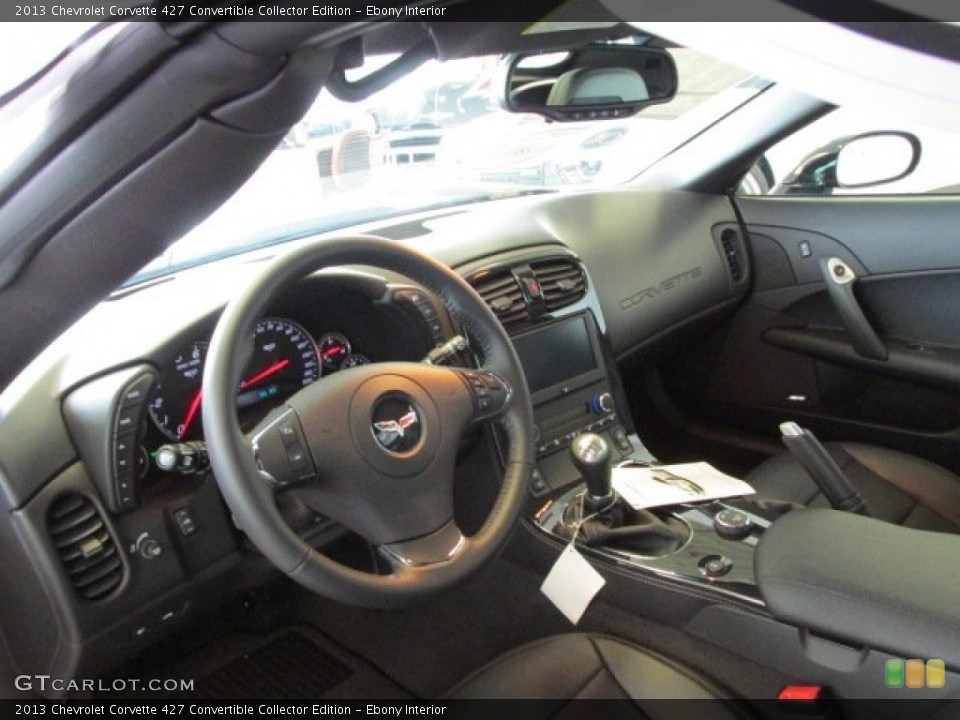 Ebony Interior Prime Interior for the 2013 Chevrolet Corvette 427 Convertible Collector Edition #76258435