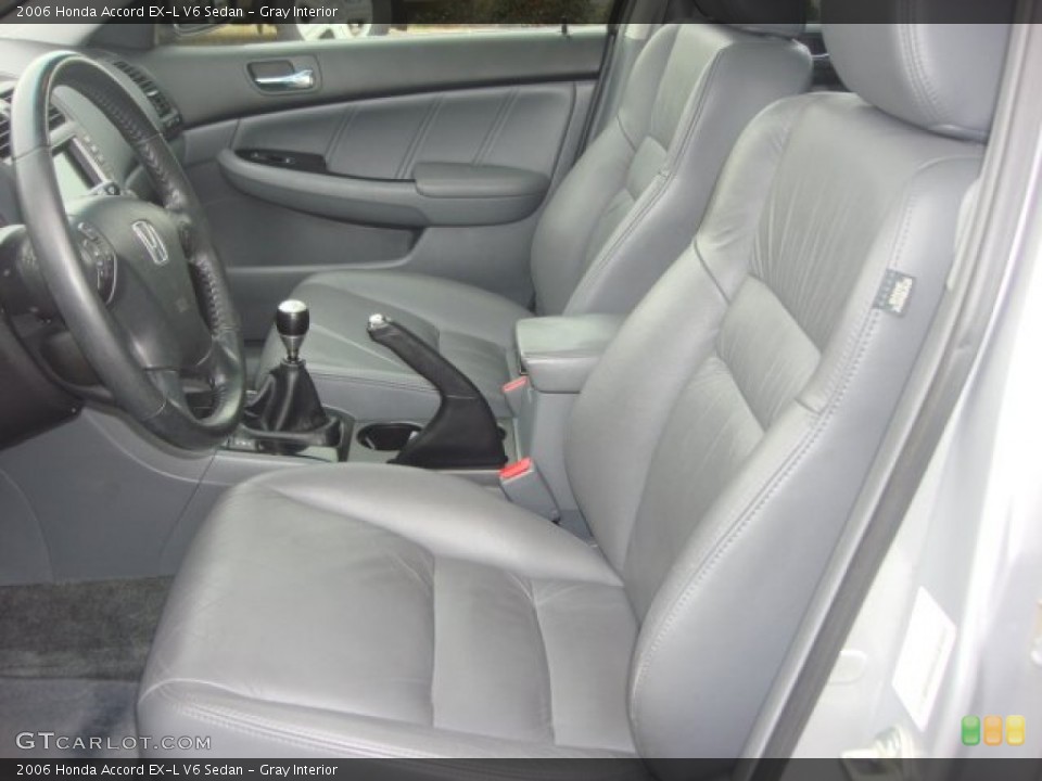 Gray Interior Front Seat for the 2006 Honda Accord EX-L V6 Sedan #76258508