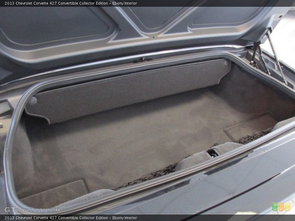 Ebony Interior Trunk for the 2013 Chevrolet Corvette 427 Convertible Collector Edition #76258649