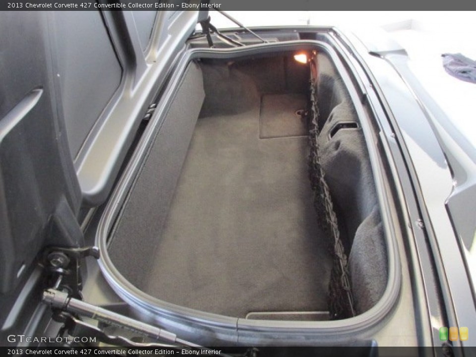 Ebony Interior Trunk for the 2013 Chevrolet Corvette 427 Convertible Collector Edition #76258659