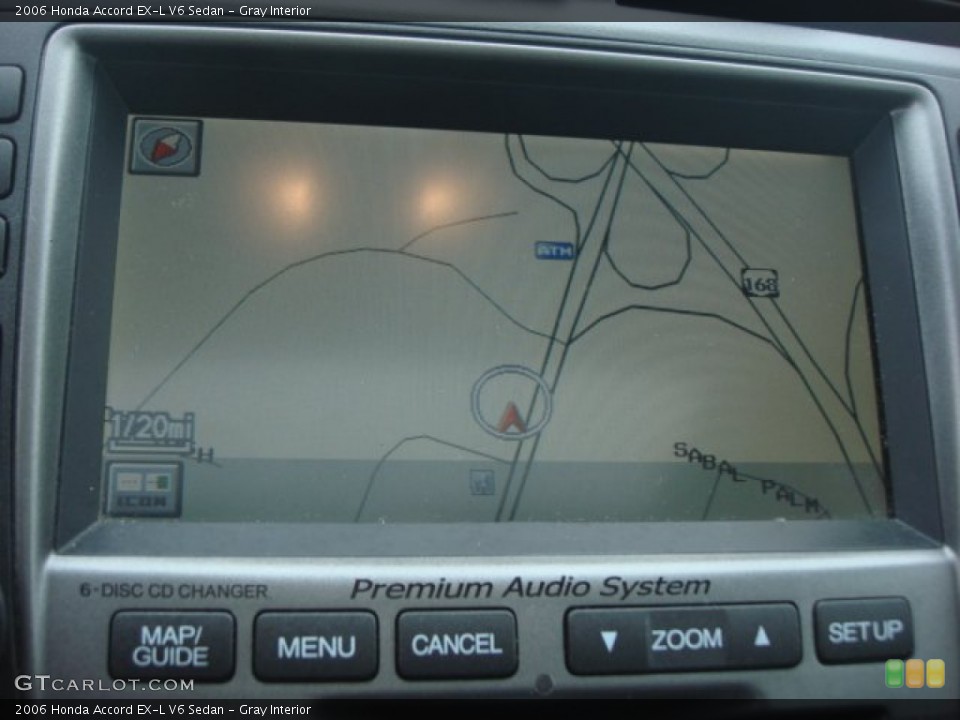 Gray Interior Navigation for the 2006 Honda Accord EX-L V6 Sedan #76258670