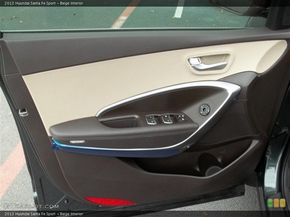 Beige Interior Door Panel for the 2013 Hyundai Santa Fe Sport #76261295