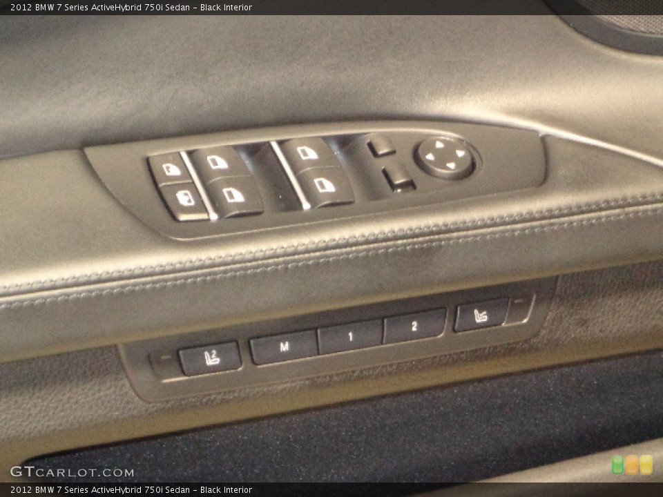 Black Interior Controls for the 2012 BMW 7 Series ActiveHybrid 750i Sedan #76262291