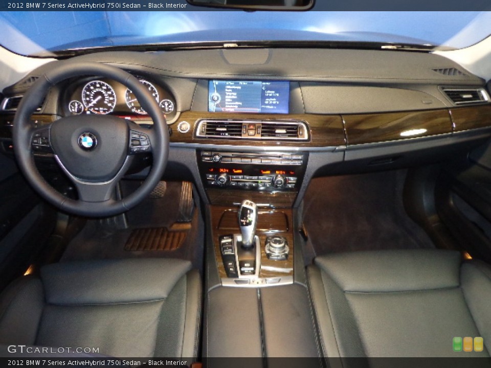Black Interior Dashboard for the 2012 BMW 7 Series ActiveHybrid 750i Sedan #76262339