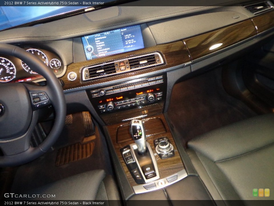 Black Interior Controls for the 2012 BMW 7 Series ActiveHybrid 750i Sedan #76262435