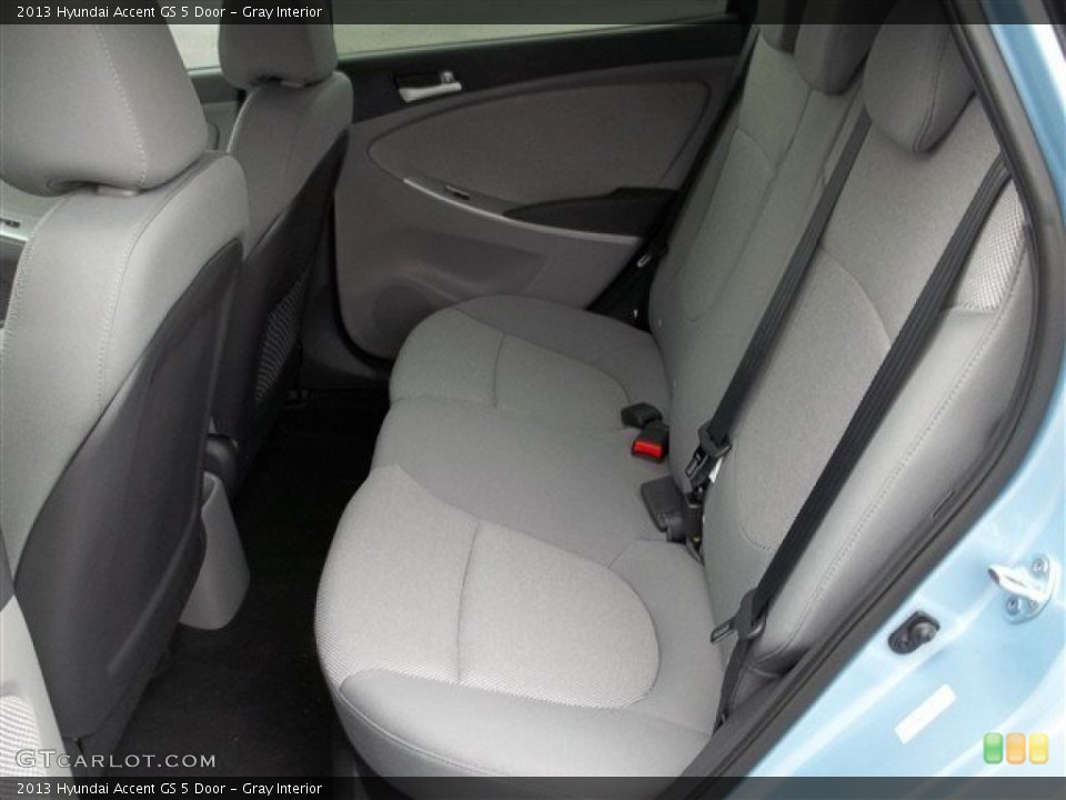 Gray Interior Rear Seat for the 2013 Hyundai Accent GS 5 Door #76263479