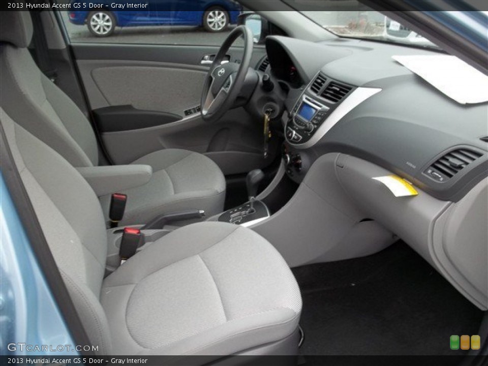 Gray Interior Photo for the 2013 Hyundai Accent GS 5 Door #76263515