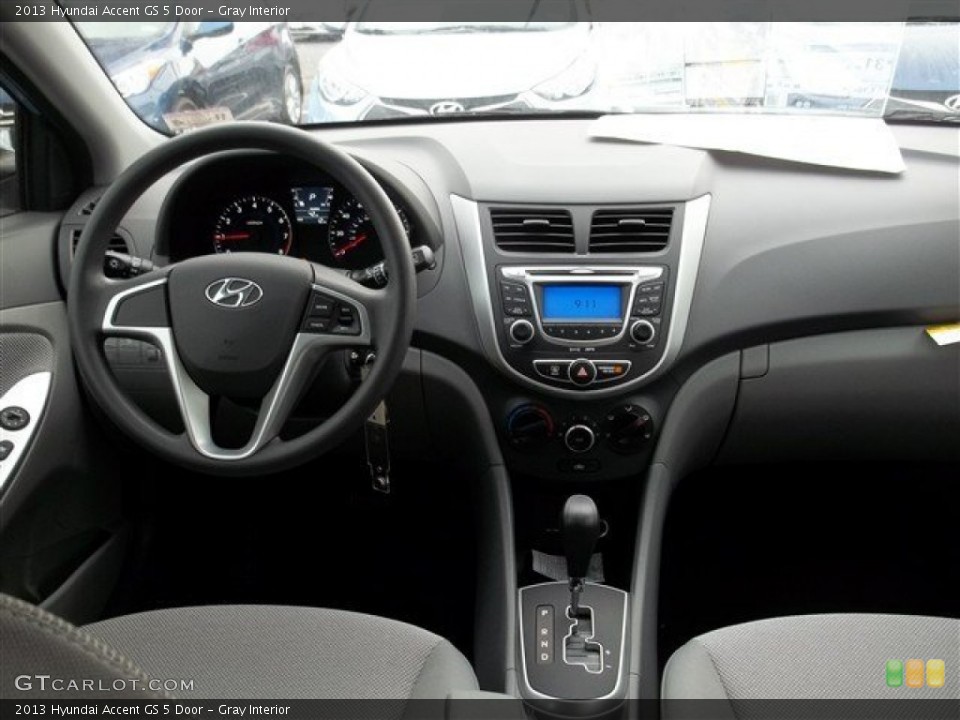 Gray Interior Dashboard for the 2013 Hyundai Accent GS 5 Door #76263526