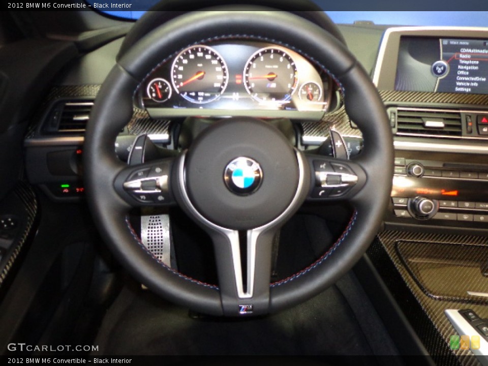Black Interior Steering Wheel for the 2012 BMW M6 Convertible #76263560
