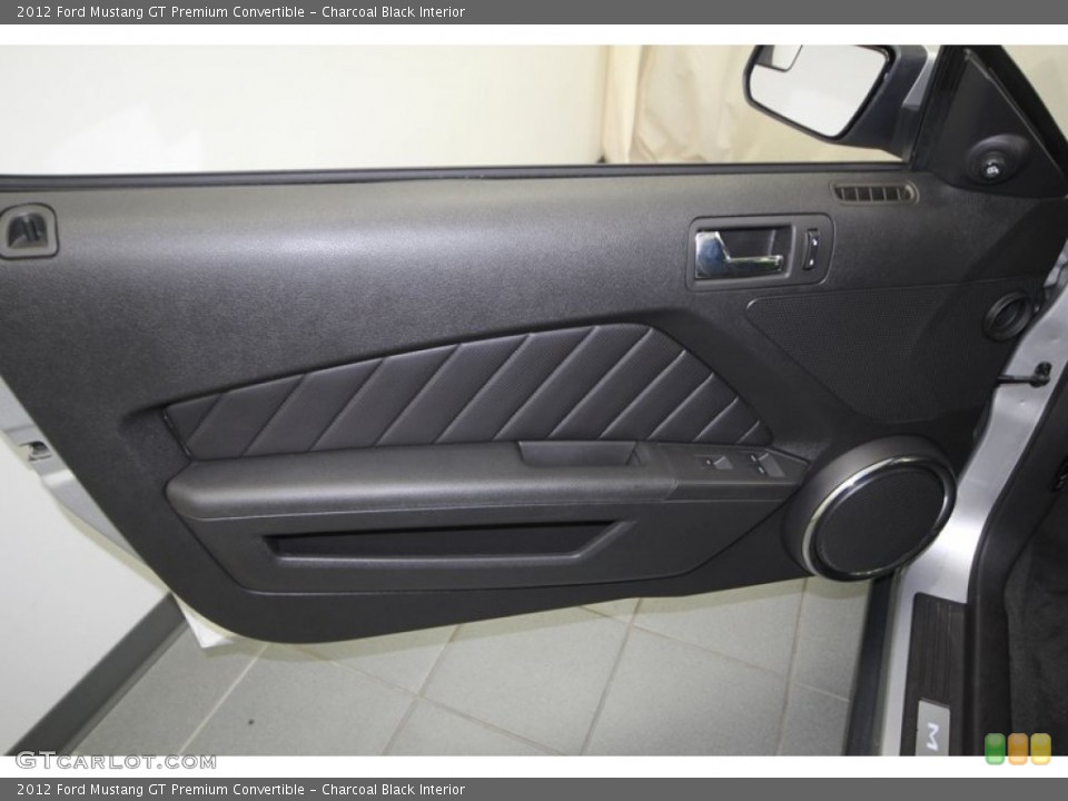 Charcoal Black Interior Door Panel for the 2012 Ford Mustang GT Premium Convertible #76263728