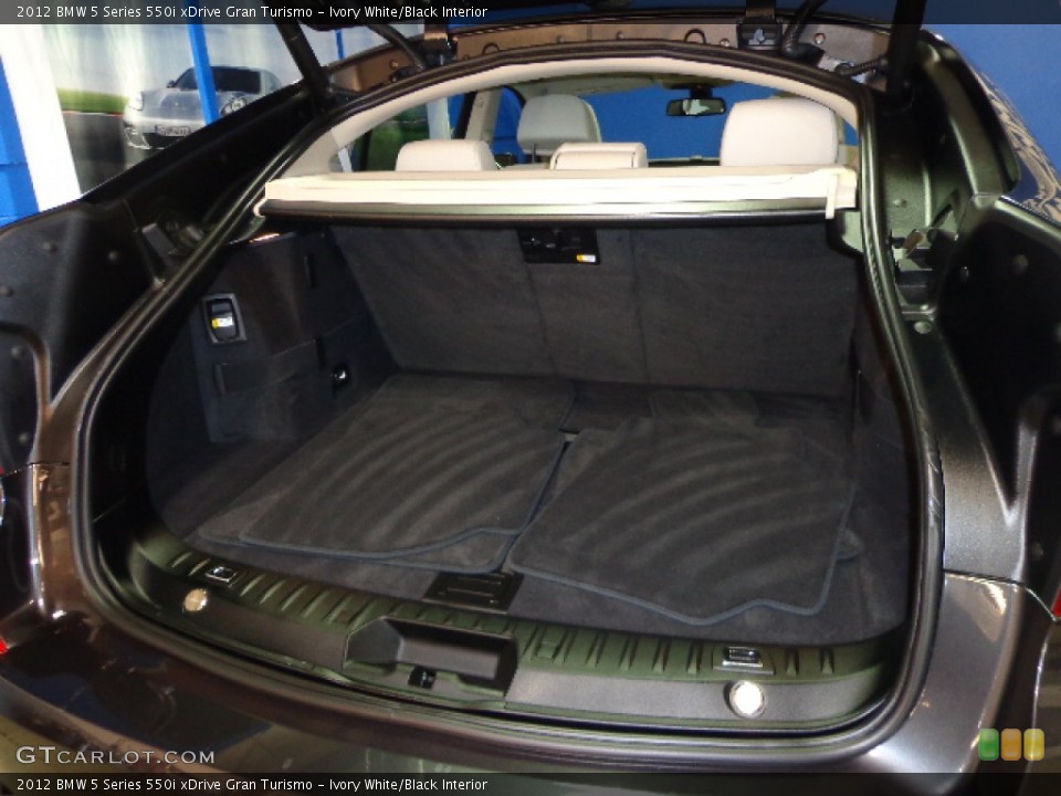 Ivory White/Black Interior Trunk for the 2012 BMW 5 Series 550i xDrive Gran Turismo #76264214