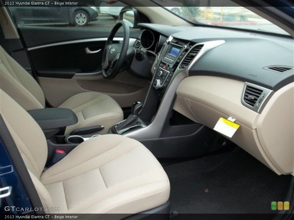 Beige Interior Dashboard for the 2013 Hyundai Elantra GT #76264421