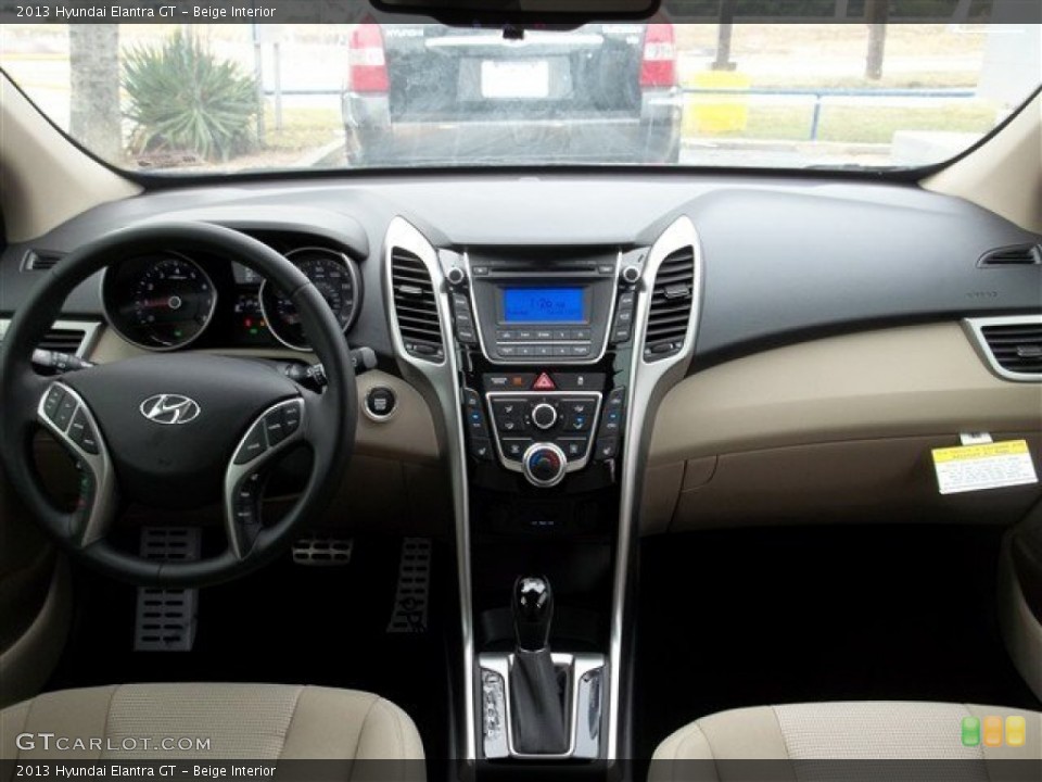 Beige Interior Dashboard for the 2013 Hyundai Elantra GT #76264433