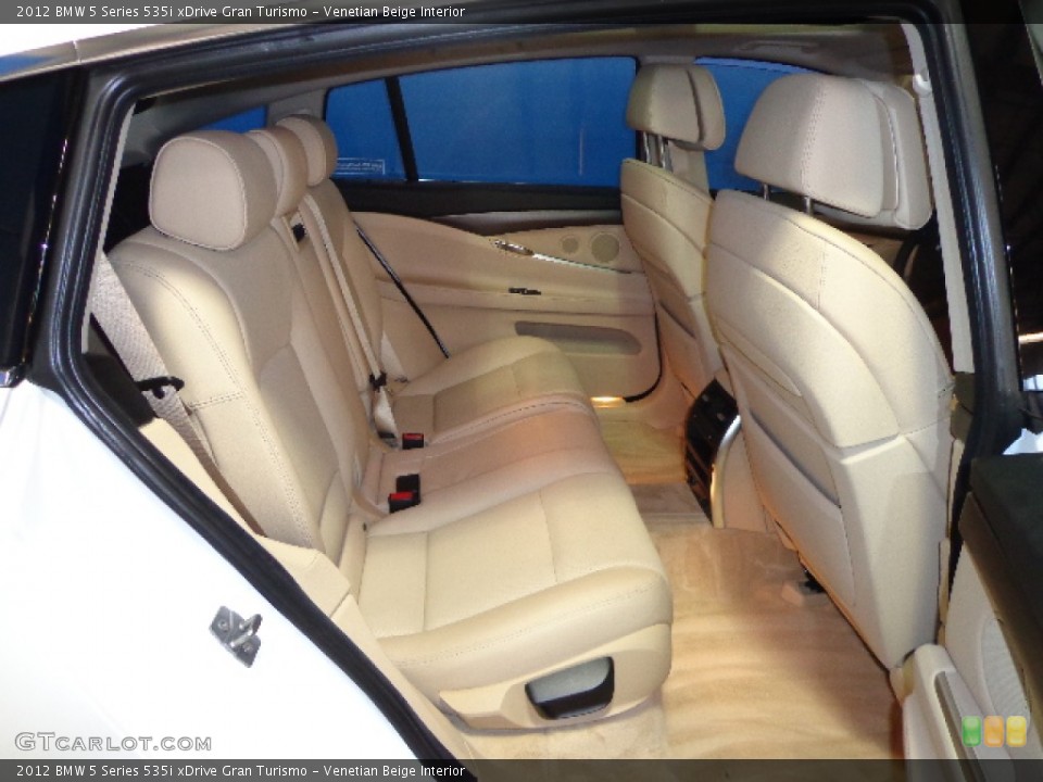 Venetian Beige Interior Rear Seat for the 2012 BMW 5 Series 535i xDrive Gran Turismo #76264872