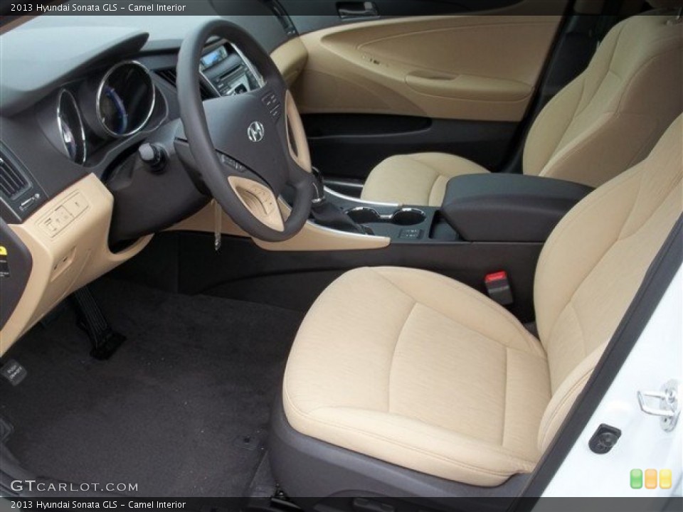 Camel Interior Front Seat for the 2013 Hyundai Sonata GLS #76265528