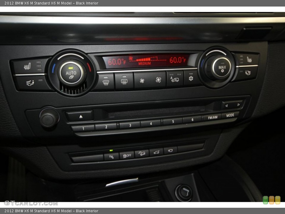 Black Interior Controls for the 2012 BMW X6 M  #76265762