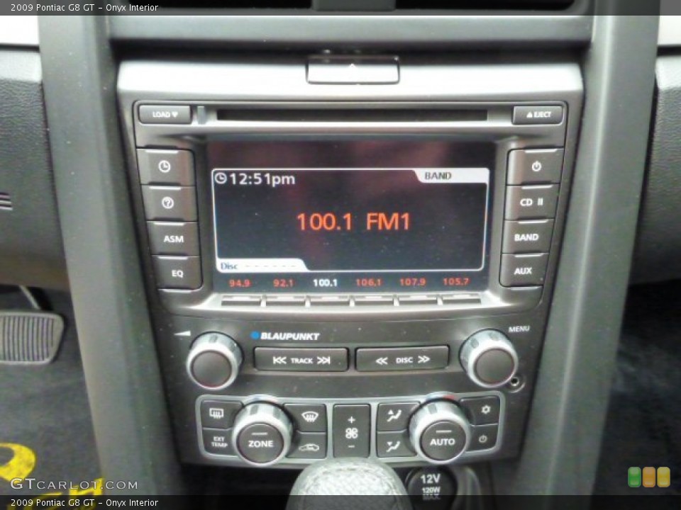 Onyx Interior Controls for the 2009 Pontiac G8 GT #76266236