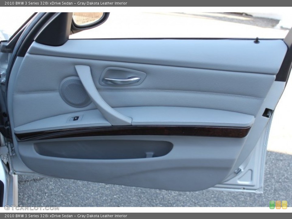 Gray Dakota Leather Interior Door Panel for the 2010 BMW 3 Series 328i xDrive Sedan #76268051
