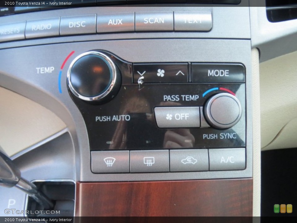 Ivory Interior Controls for the 2010 Toyota Venza I4 #76268684