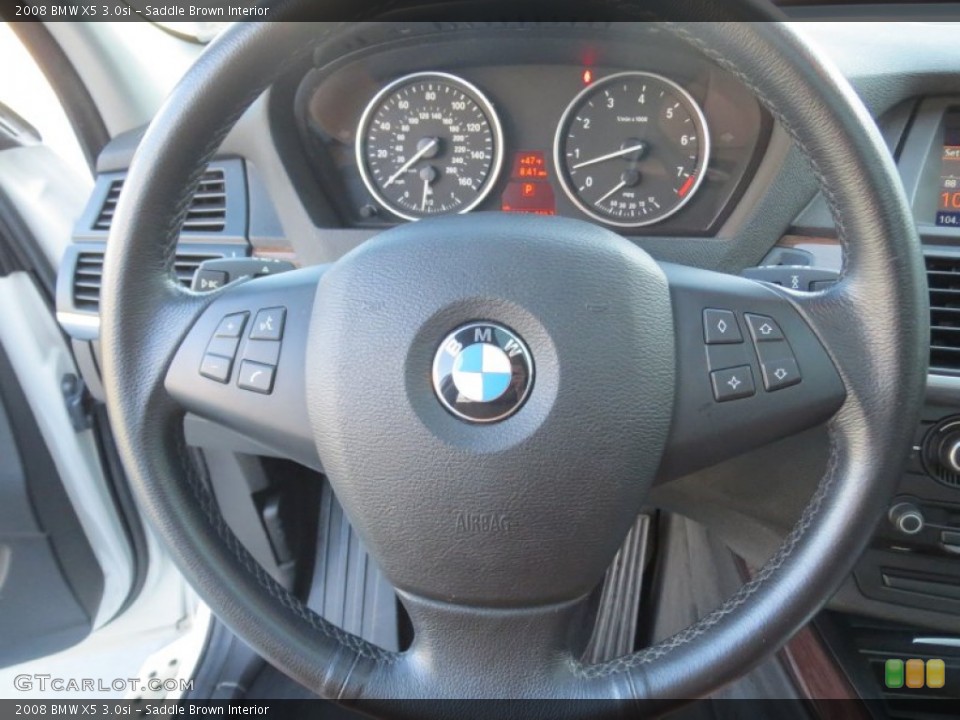 Saddle Brown Interior Steering Wheel for the 2008 BMW X5 3.0si #76269652