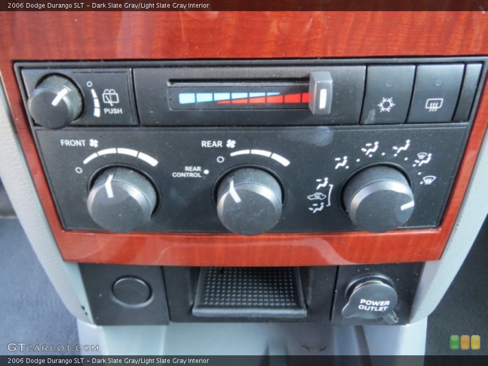 Dark Slate Gray/Light Slate Gray Interior Controls for the 2006 Dodge Durango SLT #76270604