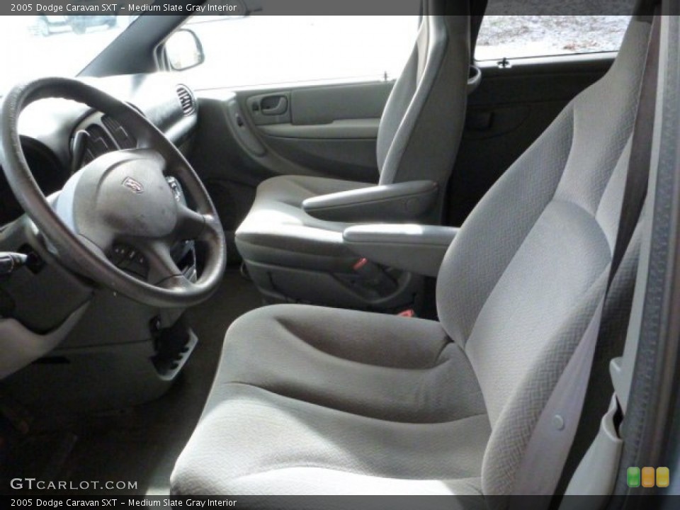 Medium Slate Gray 2005 Dodge Caravan Interiors