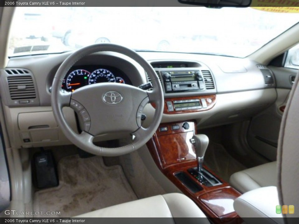 Taupe Interior Prime Interior for the 2006 Toyota Camry XLE V6 #76270829