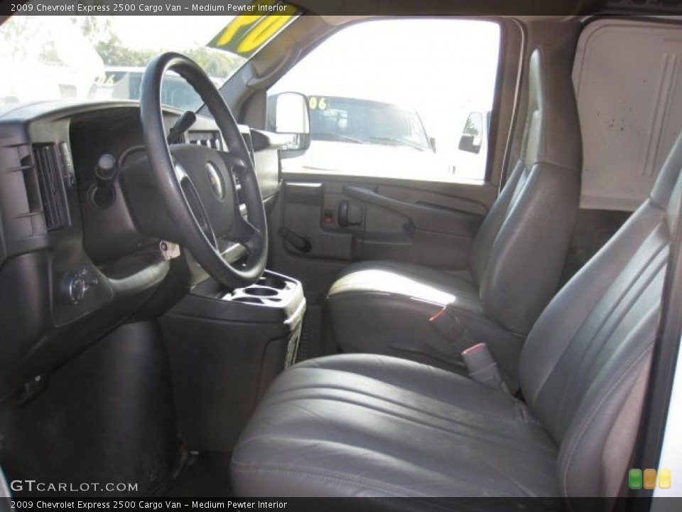 Medium Pewter Interior Front Seat for the 2009 Chevrolet Express 2500 Cargo Van #76273946