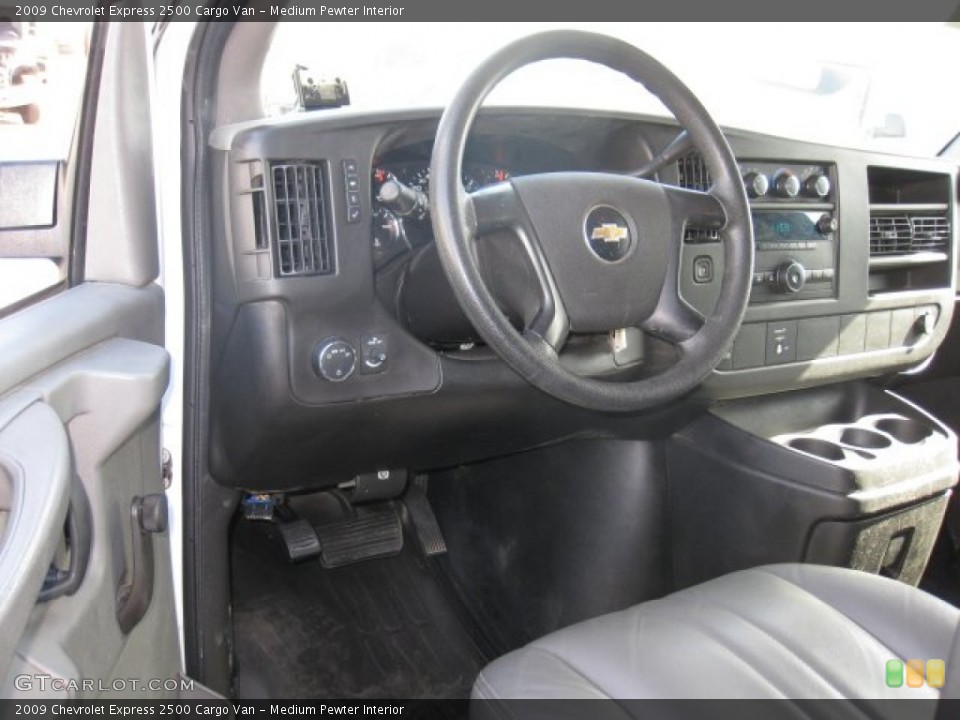 Medium Pewter Interior Dashboard for the 2009 Chevrolet Express 2500 Cargo Van #76273952