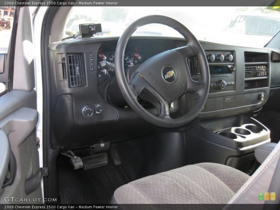 Medium Pewter Interior Dashboard for the 2009 Chevrolet Express 1500 Cargo Van #76274059