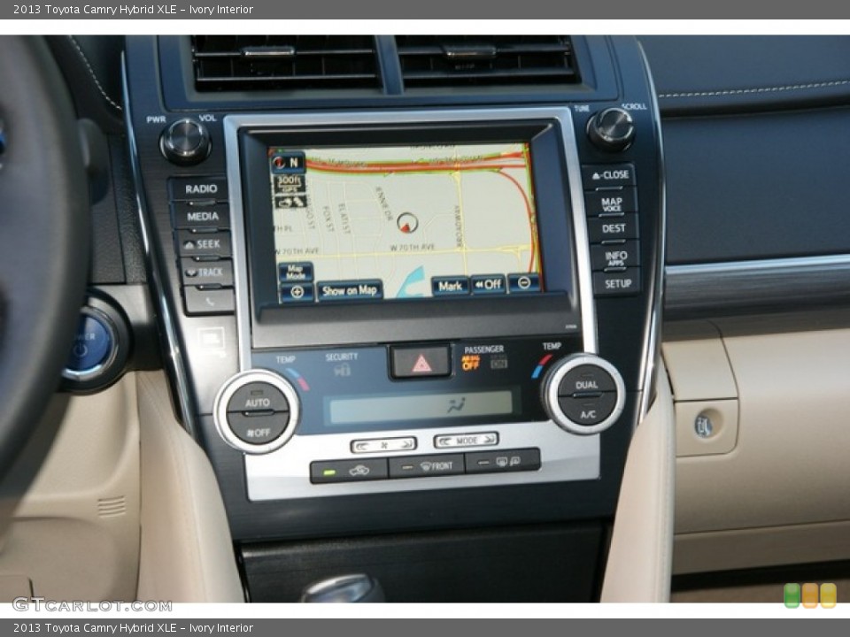 Ivory Interior Navigation for the 2013 Toyota Camry Hybrid XLE #76274374