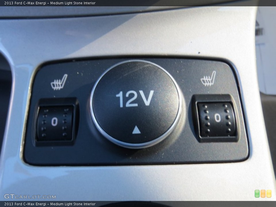 Medium Light Stone Interior Controls for the 2013 Ford C-Max Energi #76274405