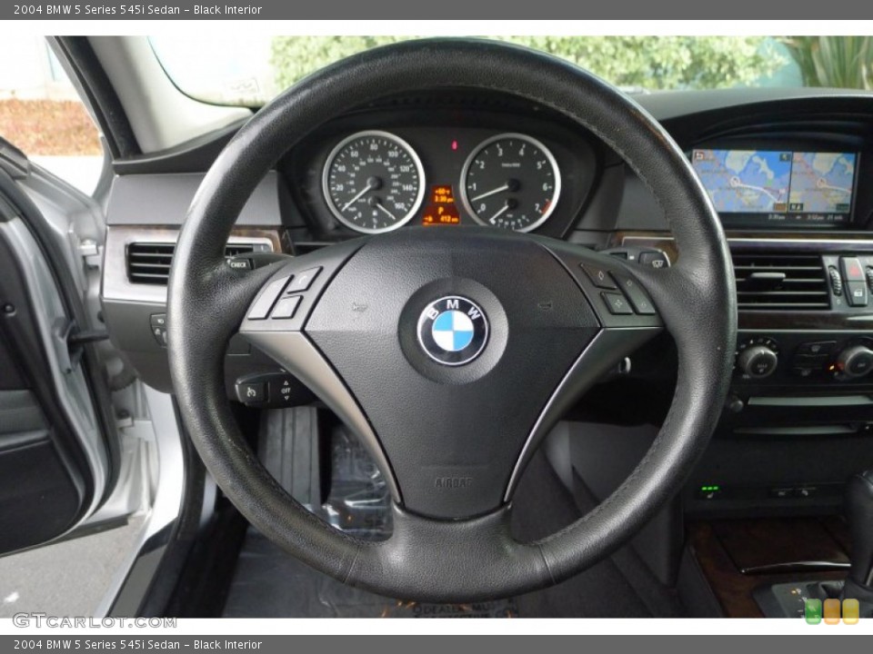 Black Interior Steering Wheel for the 2004 BMW 5 Series 545i Sedan #76274419