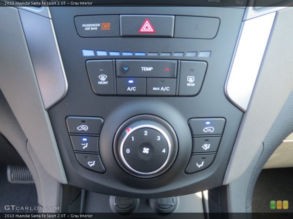 Gray Interior Controls for the 2013 Hyundai Santa Fe Sport 2.0T #76275153