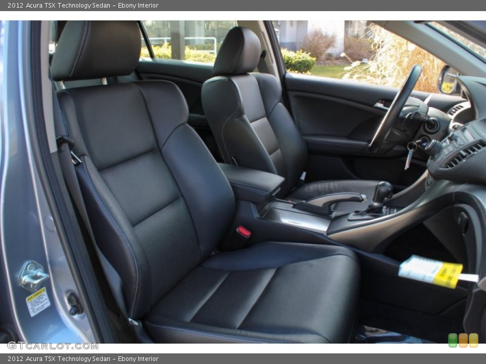 Ebony Interior Front Seat for the 2012 Acura TSX Technology Sedan #76276649