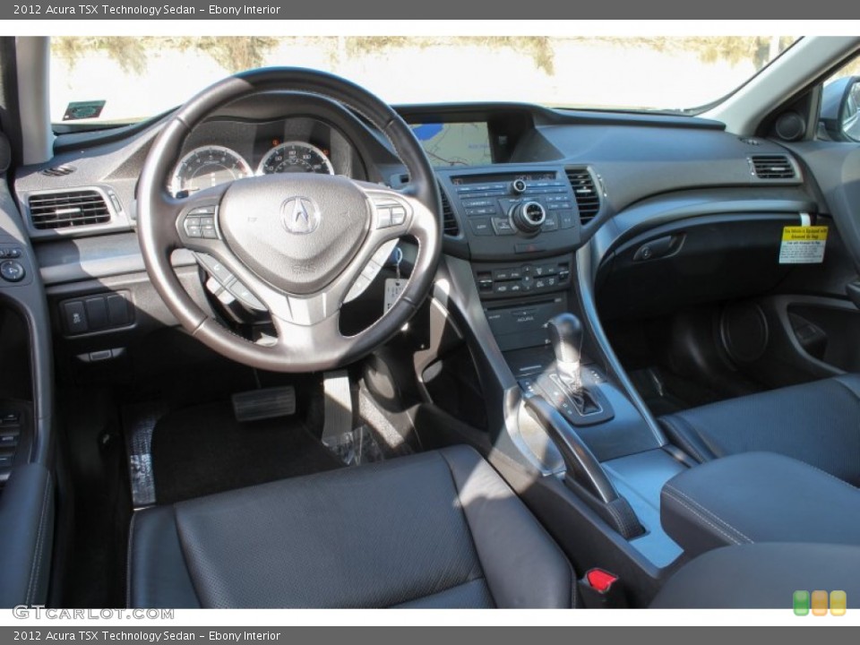 Ebony Interior Prime Interior for the 2012 Acura TSX Technology Sedan #76276673