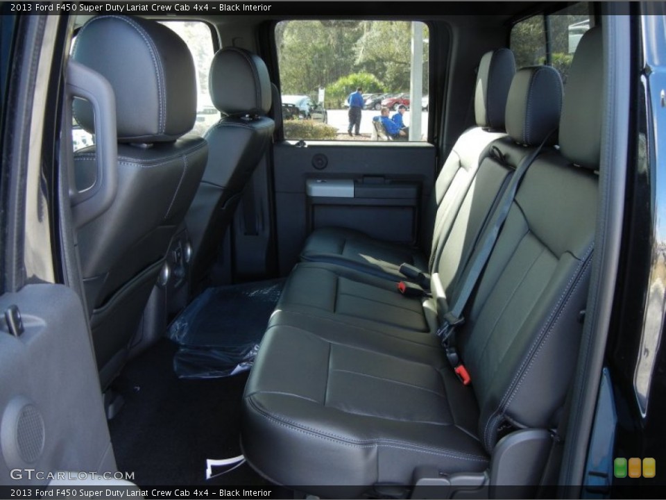 Black Interior Rear Seat for the 2013 Ford F450 Super Duty Lariat Crew Cab 4x4 #76276730