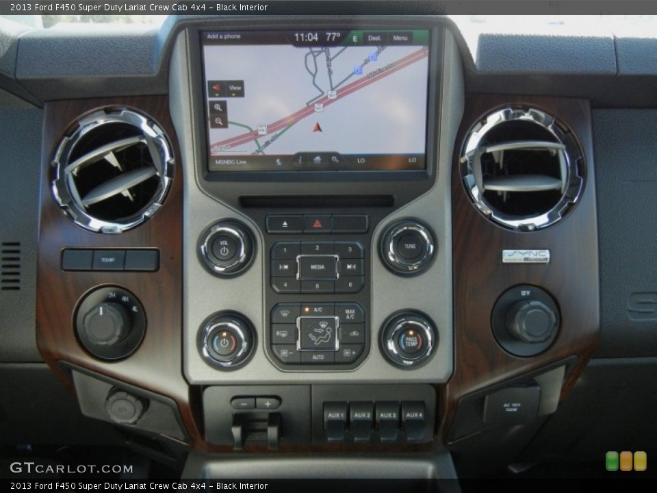 Black Interior Controls for the 2013 Ford F450 Super Duty Lariat Crew Cab 4x4 #76276745