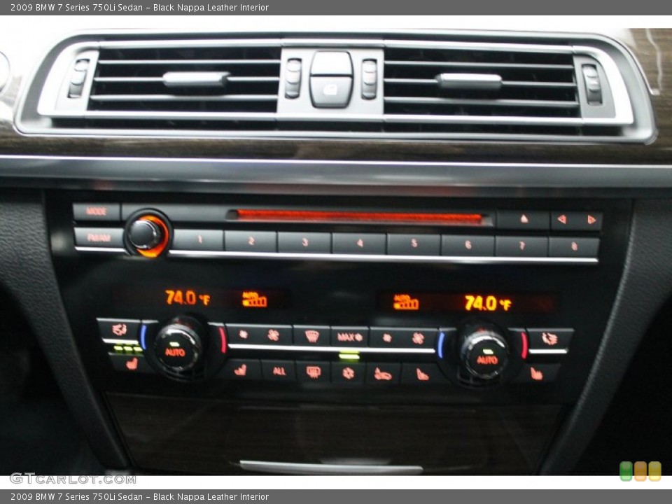 Black Nappa Leather Interior Controls for the 2009 BMW 7 Series 750Li Sedan #76276880