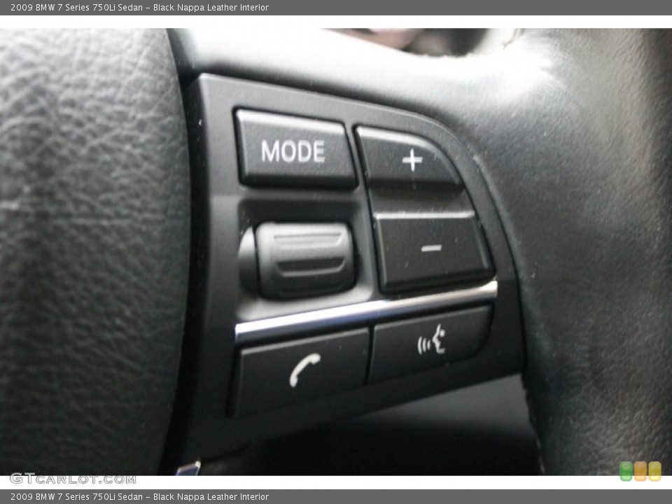 Black Nappa Leather Interior Controls for the 2009 BMW 7 Series 750Li Sedan #76276892