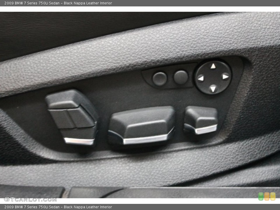 Black Nappa Leather Interior Controls for the 2009 BMW 7 Series 750Li Sedan #76276913