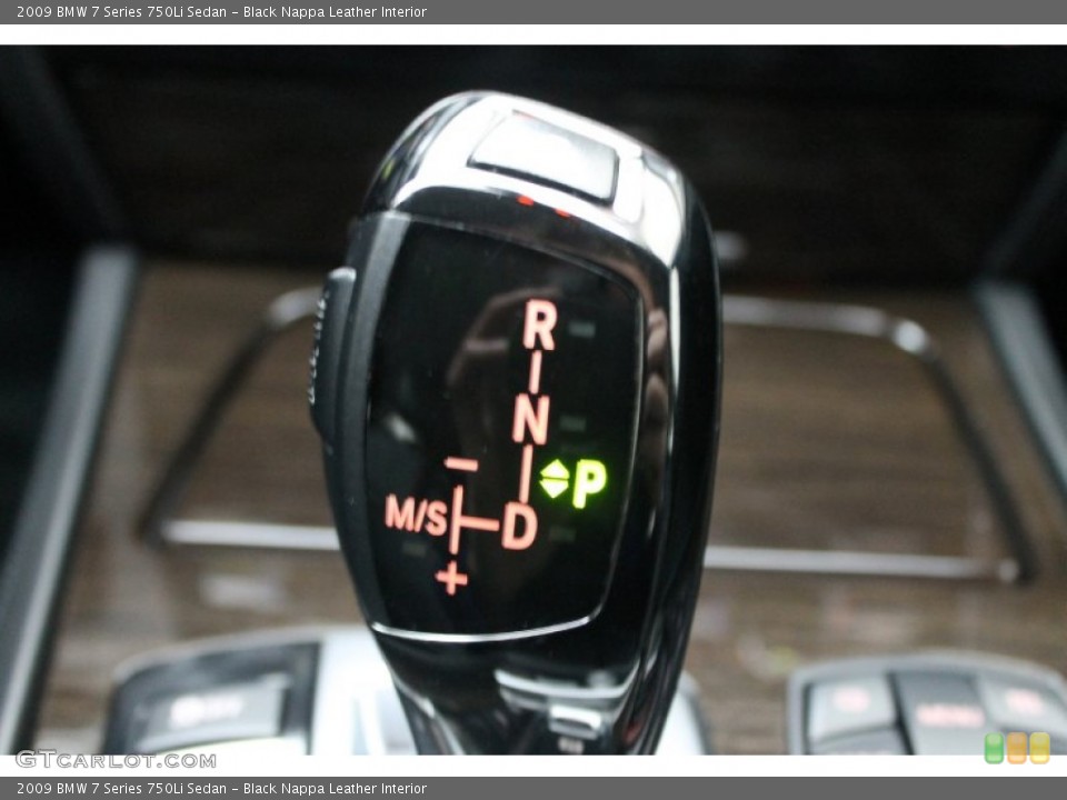 Black Nappa Leather Interior Transmission for the 2009 BMW 7 Series 750Li Sedan #76276949