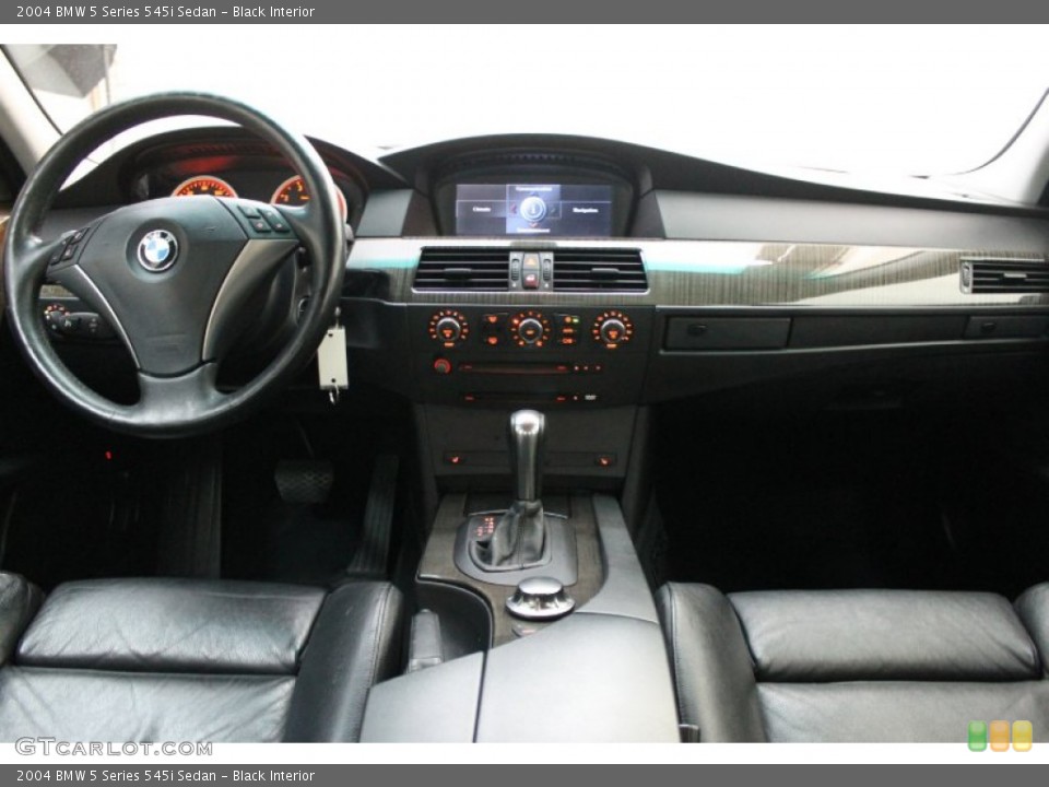 Black Interior Dashboard for the 2004 BMW 5 Series 545i Sedan #76277588