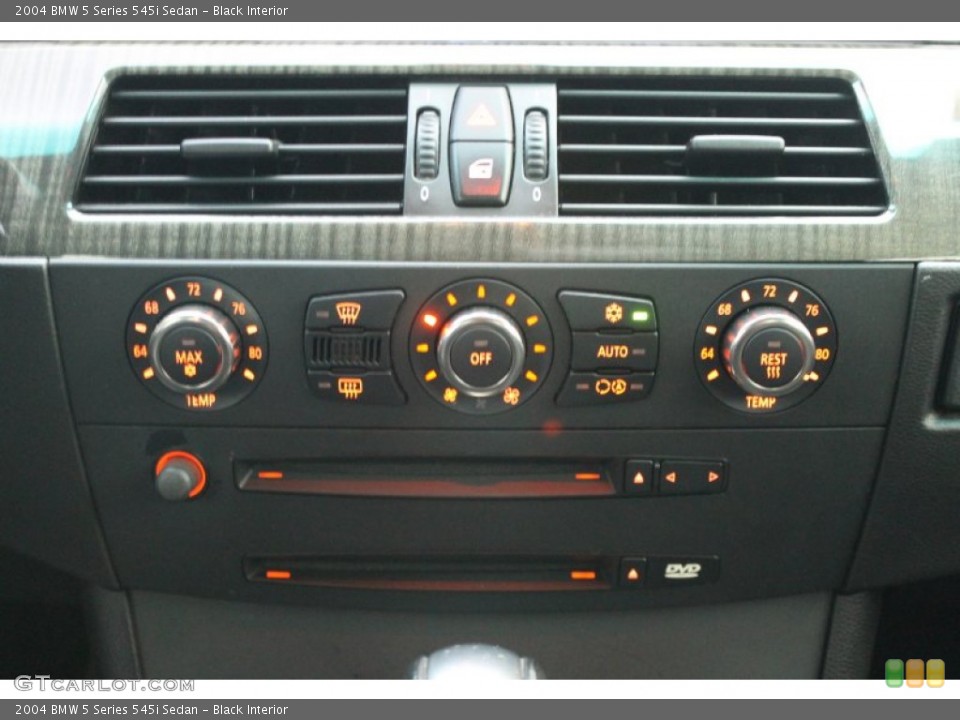 Black Interior Controls for the 2004 BMW 5 Series 545i Sedan #76277591