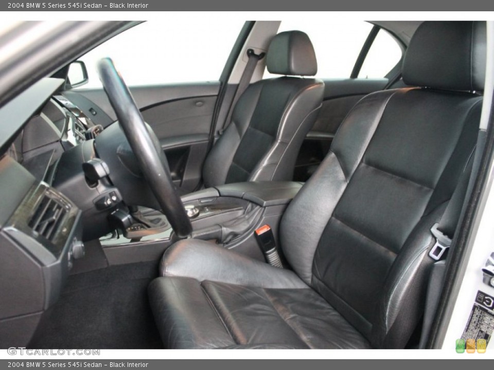 Black Interior Front Seat for the 2004 BMW 5 Series 545i Sedan #76277606