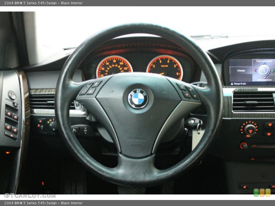 Black Interior Steering Wheel for the 2004 BMW 5 Series 545i Sedan #76277645