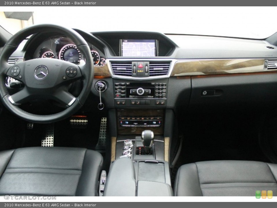 Black Interior Dashboard for the 2010 Mercedes-Benz E 63 AMG Sedan #76277807