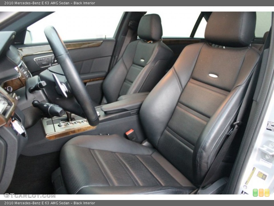 Black Interior Front Seat for the 2010 Mercedes-Benz E 63 AMG Sedan #76277831